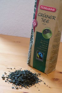 Fairtrade Grüner Tee in Papiertüte