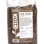 Durchsichtige Tüte mit Bio-Chia-Samen